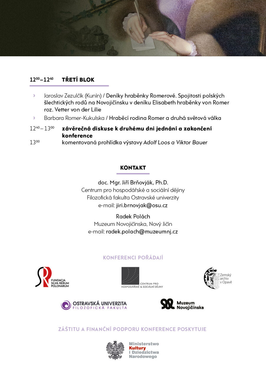 Konference Kunin_program4 STOPY POLSK&Eacute; &Scaron;LECHTY V ČESK&Yacute;CH ZEM&Iacute;CH OD POČ&Aacute;TKU NOVOVĚKU PO SOUČASNOST (II.)